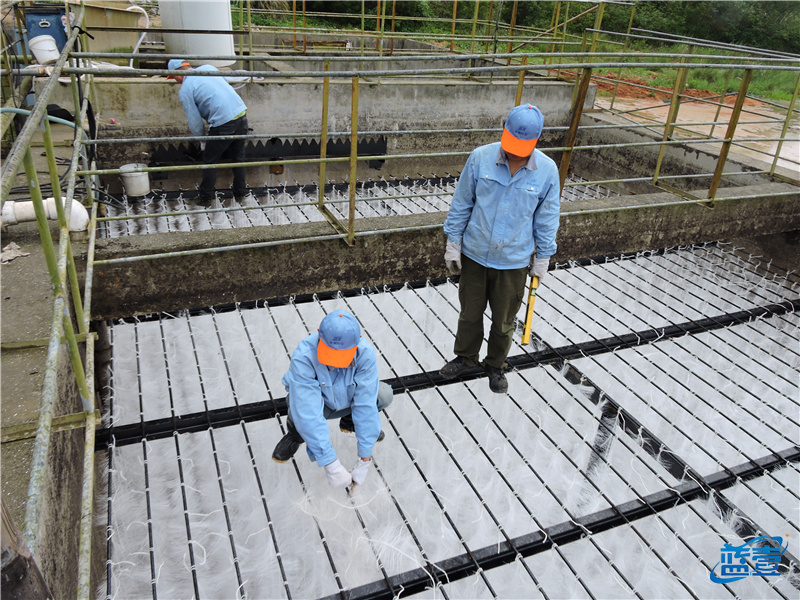 藍(lán)壹好氧池安裝現(xiàn)場